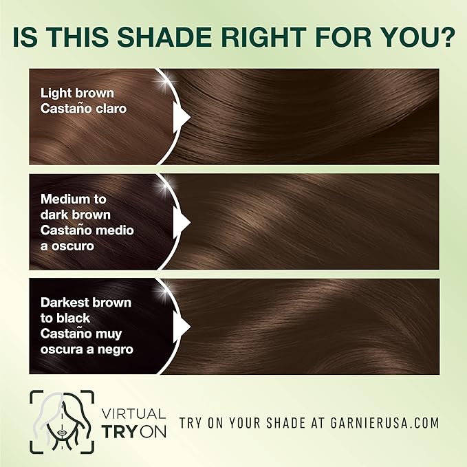 Garnier Hair Color Nutrisse Nourishing Creme, 43 Dark Golden Brown (Cocoa Bean) Permanent Hair Dye, 1 Count (Packaging May Vary) (Pack of 2)