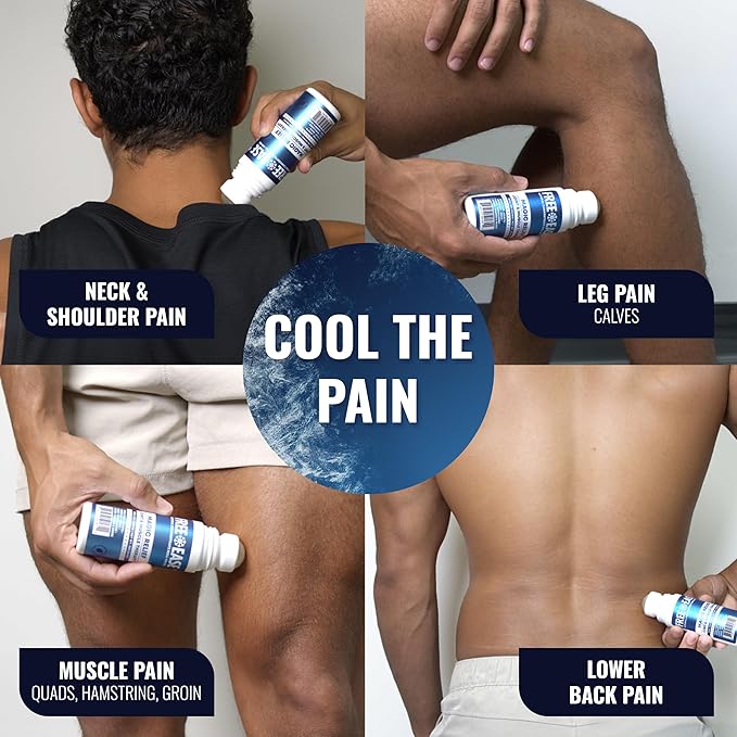 Free-Ease Magic Relief Roller – Nerve Joint and Muscle Pain Relief Roll On – Fast Cooling Therapy for Back, Neck, Shoulder, Knee Pain - Supports Joint Flexibility and Overall Mobility - Made in USA