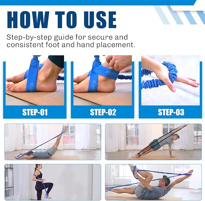 Konnections Fabric Covered Resistance Band Revolutionary Pilates Enhancement Tool for Strength, Flexibility and Precision