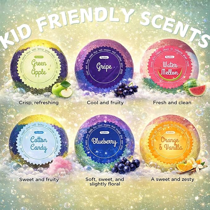 EvolutionUSA Black Epic Superhero Bath Bombs for Kids, 6 Super Hero Bath Bombs with Toy Inside, Lush Childrens Bathbombs, Organic Bathbomb with Surprise Inside, Fizzy Fun Superhero Bath Balls