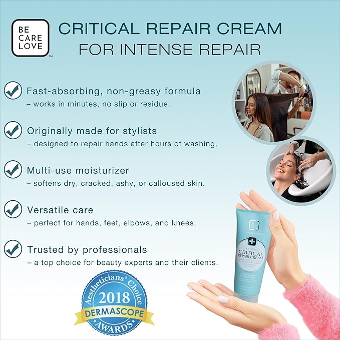 BCL Spa Critical Repair Cream with Organic Arnica Flower + Sea Kelp, intensely hydrating Argan Oil + Shea Butter to soothe + soften skin. 7 Fl Oz