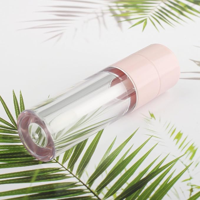 COSIDEA 20pcs Round 4ml 0.13oz Pink Empty lip 4ml