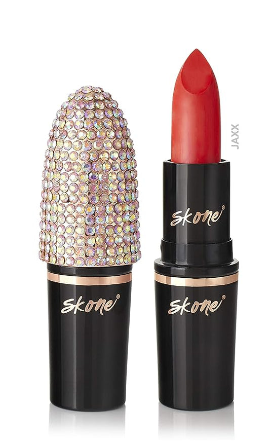 Skone Cosmetics Charm Collection Luxe Hydrating Lipstick - Vegan Formula Infused with Vitamin E - Long-Lasting, Lightweight Balm - Jaxx Color - Nourishing, Smooth Finish