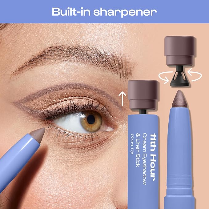 ALLEYOOP 11th Hour Waterproof Cream Eyeshadow Stick – Long-Lasting Eye Shadow Pencil & Eyeliner, Cream to Powder Stick & Highlighter – Smudge-Proof Eyeshadow Matte, Cinnamon Brown Matte