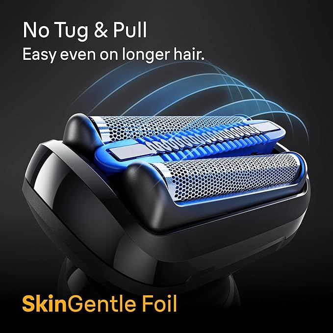 Braun Electric Razor for Men Series 5, Electric Shaver, Precision Trimmer, Extra Shaver Head, 4-in-1 Clean & Charge Center, S5 5165ps