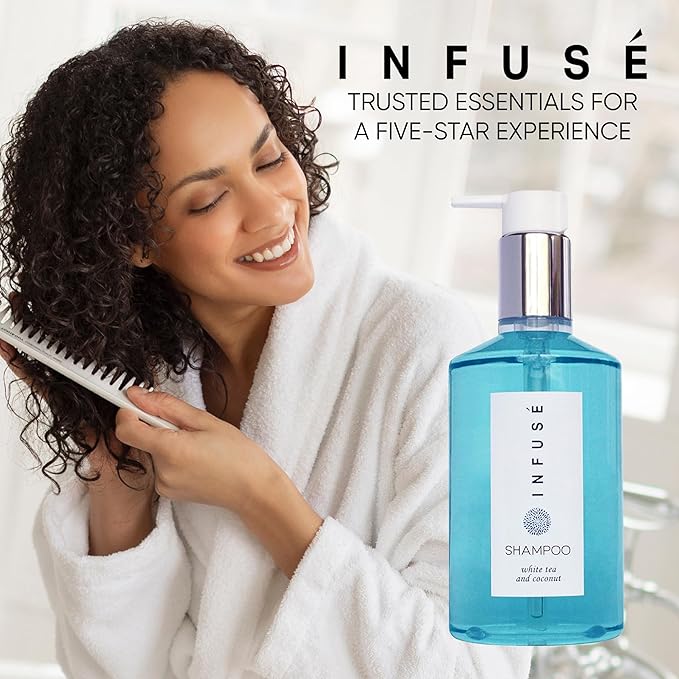 Terra Pure Infuse Shampoo, Retail Size Hotel Amenities, 10.14 oz. (Single)