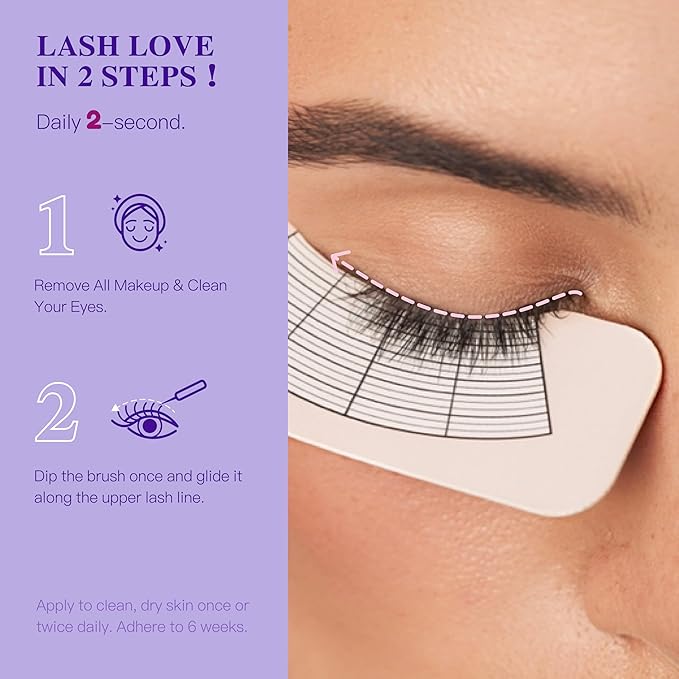 ICIKOL Eyelash Growth Serum, Advanced Lash Enhancing Treatment - Peptide & Vitamin Formula for Longger, Thicker and Fuller Looking Lashes, Vegan & Cruelty - Free for Sensitive Eyes, 8mL/ 0.27 fl oz