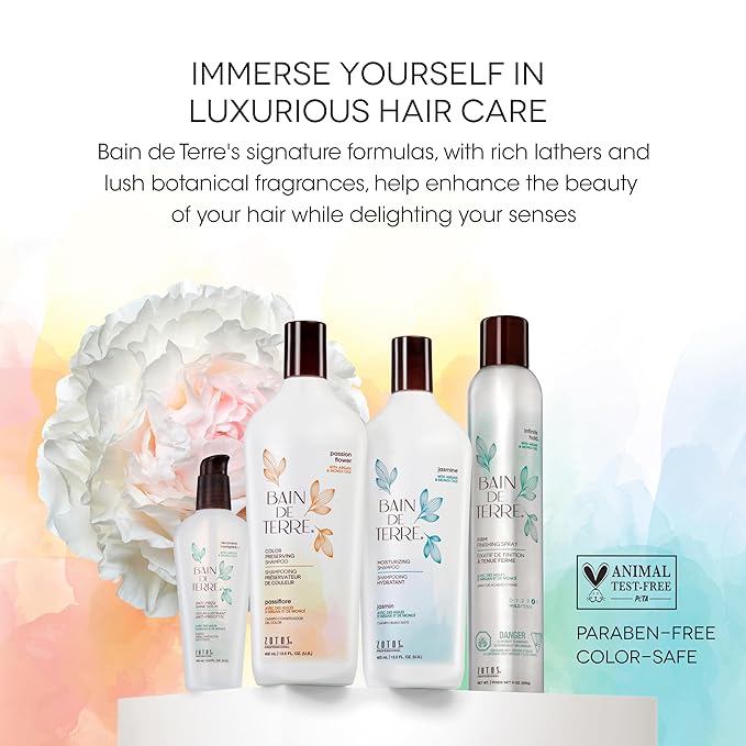 Bain de Terre Ultra Hydrating Shampoo and Conditioner Set | Coconut Papaya | Hydrates Overly Dry | Damaged Hair | Paraben Free | Color-Safe | 13.5 Fl Oz