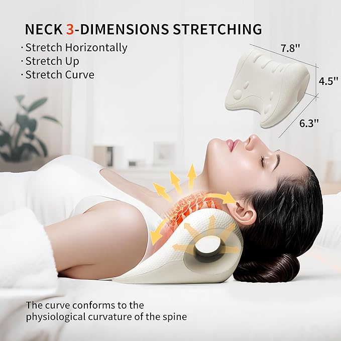 PROIRON Neck and Shoulder Relaxer, Neck Stretcher for Cervical Spine Alignment, TMJ Relief, Nerd Neck, Cervical Traction Device for Tension Headache, Curvature Assist, Pinched Nerve