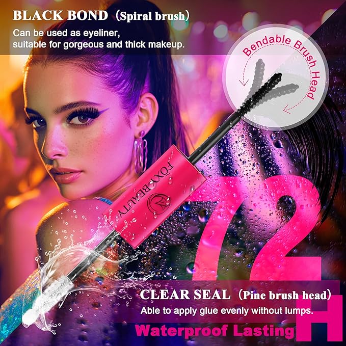 Bombshell X Volunm Lash Clusters Kit Thick Mink 80D-200D Lash Extension Kit 400Pcs 5D Fluffy Eyelash Extension Kit 10-18mm Individual Eyelashes with Lash Bond, Lash Remover, Lash Applicator