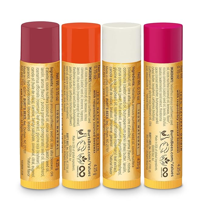 Burt’s Bees Holiday Gift, 4 Lip Stocking