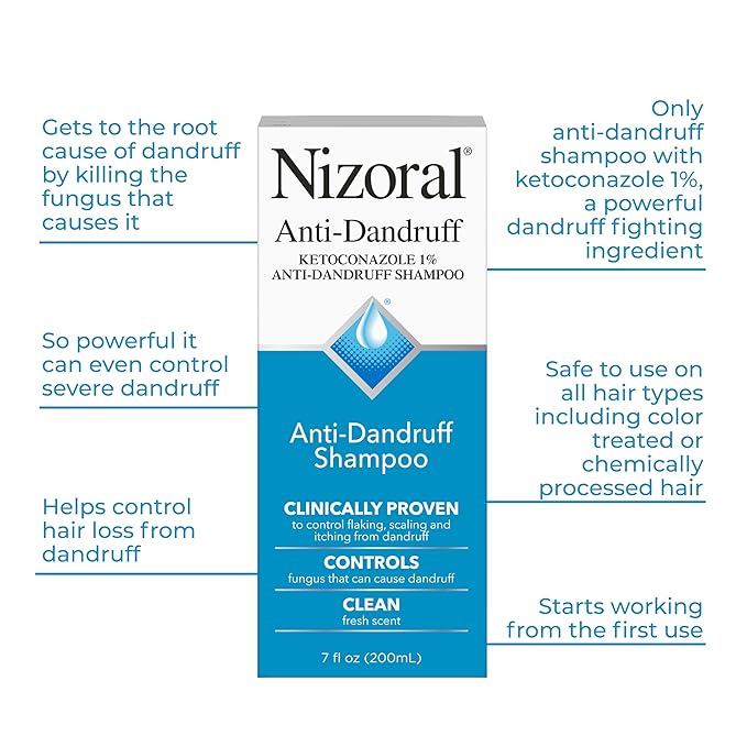 Nizoral Anti-Dandruff Shampoo, 7 Oz + Deep Moisturizing Conditioner, 9.4 Oz Bundle