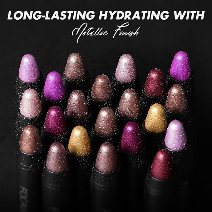 FOCALLURE Lipstick Lip Crayon - Vitamin E Infused, Long Lasting & Waterproof, Lightweight Finish, Non-Drying, Non-Fading Lip Makeup,7 CORAL PINK