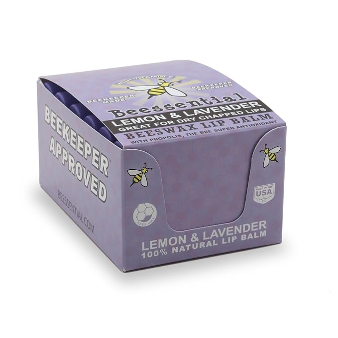 Beessential Natural Bulk Lip Balm, Lavender, Gifts,