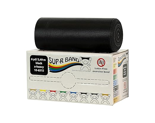 CanDo 10-6315 Sup-R Latex Free Exercise Band Roll 6 yd