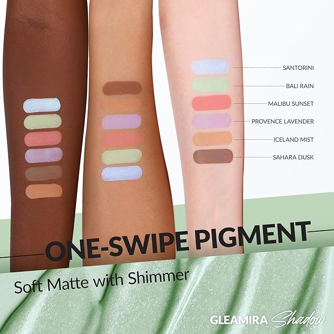 BEPHOLAN Matte Green Liquid Eyeshadow With Subtle Shimmer.Waterproof,Long-Lasting, Neutral Naked Smooth Creamy Eyeshadow Lightweight(Bali Rain 03#)