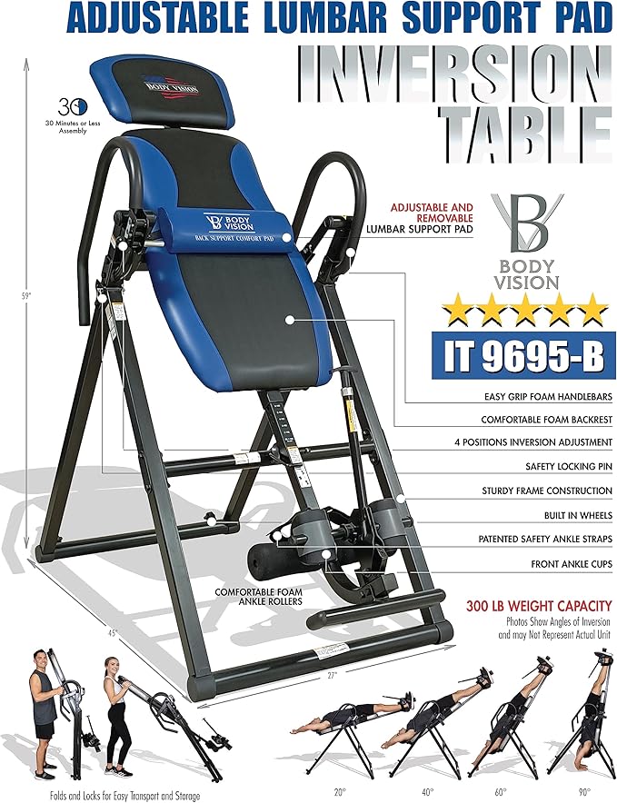 Body Vision IT 9695-B Deluxe Heavy Duty Therapeutic