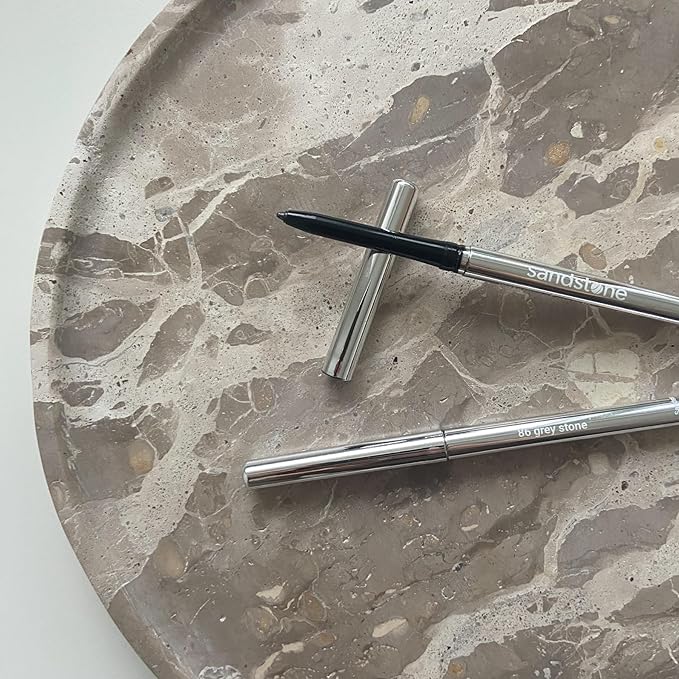 Sandstone Scandinavia Hypoallergenic Waterproof Eyeliner - Fragrance Free Metallic Grey Eye liner - Vegan and Cruelty Free Eye Pencil - Eyeliner Pencil for Sensitive Eyes (Grey Stone)