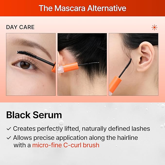 lilyeve GROWTURN Dual Lash Serum – Fuller & Longer-Looking Natural Eyelashes, Powered by Healthleaf Derived Exosome, 2-in-1 Mascara Serum for Day & Night Care, K-beauty, Korean Makeup, 0.27 fl. oz.