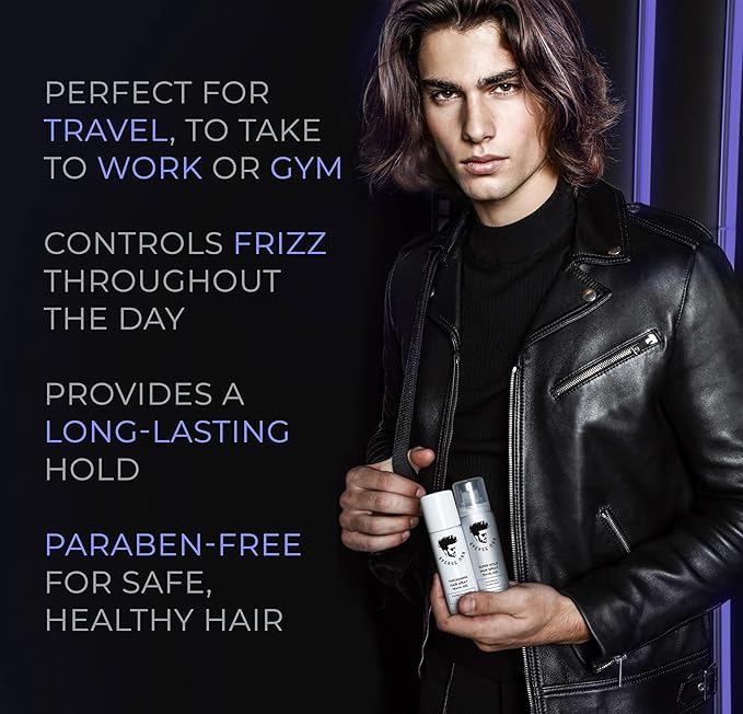 Avenue Man Super Hold Hairspray for Men - Travel Size Men Hair Spray for Long-Lasting Control - Shapes, Lifts & Holds Hair - Mens Hair Spray Extra Hold for Effortless All-Day Control - 1.76 oz