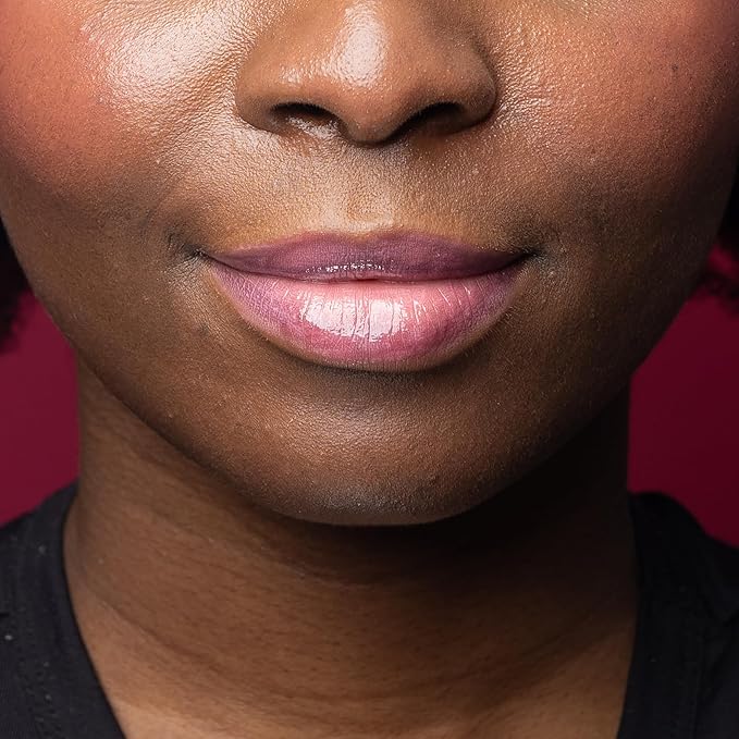 Cheekbone Harmony Lip Gloss, Pink Moon, Moisturizing Lip Gloss with Shea Butter & Sustainably Sourced Ingredients, Non-Sticky, Smooth Shine, Vegan, 0.22 oz.