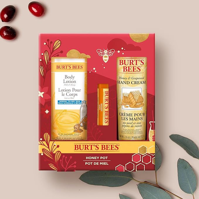 BURTS BEES Honey Pot Gift Set,