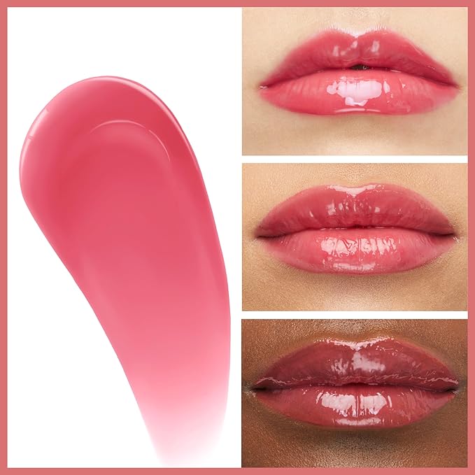 Maybelline Lifter Gloss, Hydrating Lip Gloss with Hyaluronic Acid, High Shine for Plumper Looking Lips, Heat, Raspberry Neutral, 0.18 Ounce