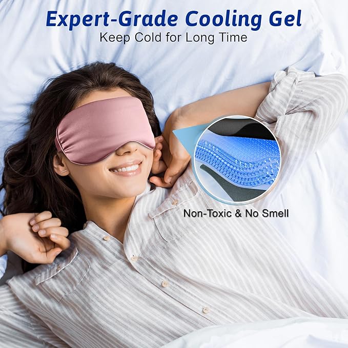 Cooling eye mask, cold eye