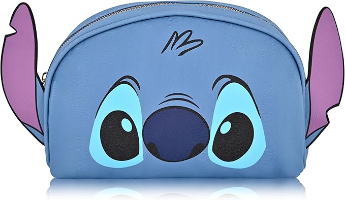 Disney Stitch Makeup Bag for Women | Lilo and Stitch PU Leather Travel Toiletry Bag for Women | Make Up Travel Bag Cosmetic Bag Makeup Pouch