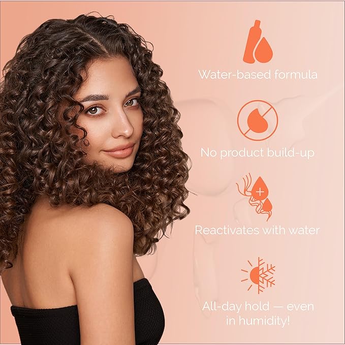 Curl Keeper Hair Gel for Curls - Water-Based Styling Gel with Instant Hold and Boost for All Curl Types, 12 Fl Oz (For Women & Men)