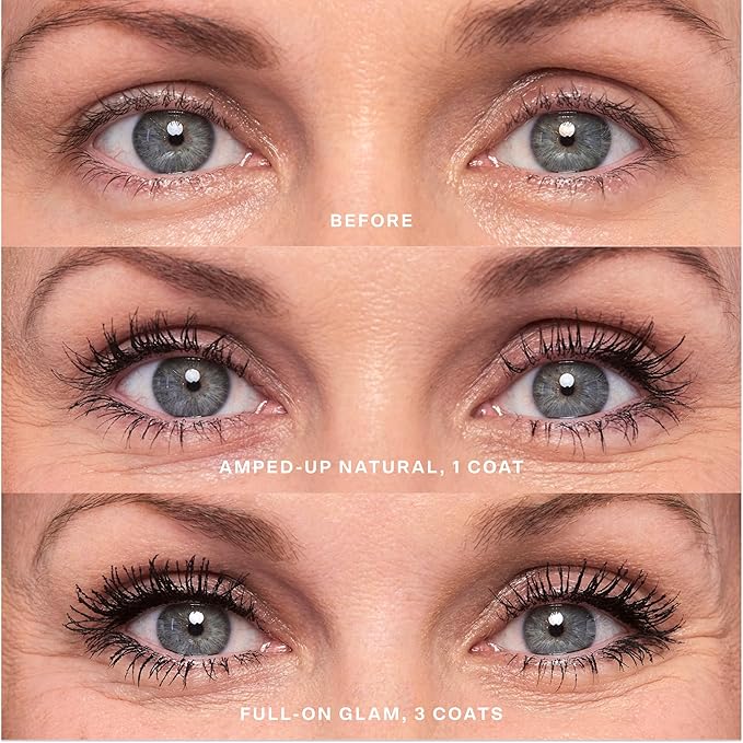 Tower 28 MakeWaves Vegan Brown Mascara - Volumizing & Lengthening Mascara for Sensitive Eyes - With Aquaflex Technology for Humidity-Proof Lift - Hypoallergenic Eye Makeup - Drift (0.29 oz)