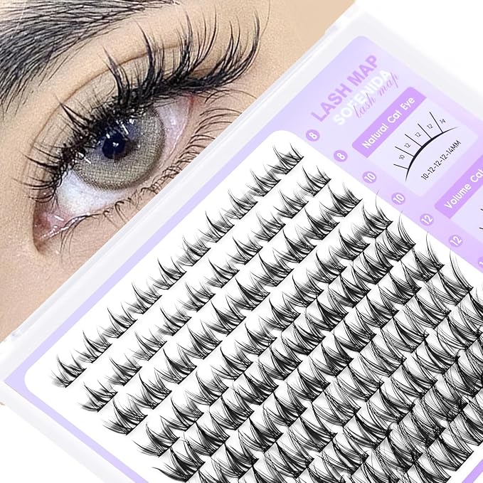 Natural Lash Clusters Manga Lash Clusters 8-16mm Cluster Eyelash Extensions Eyelash Extension Individual Lash Wispy Eyelashes Clusters