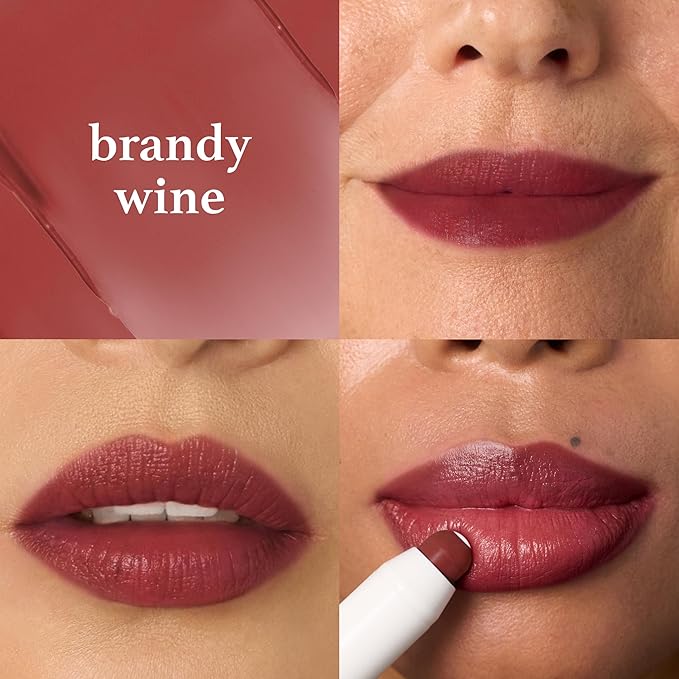 Julep It’s Balm Moisturizing Lip Color Trio – Brandy Wine, Brown Sugar, Almond Nude – Hydrating Lip Crayon Set – Vegan & Cruelty-Free