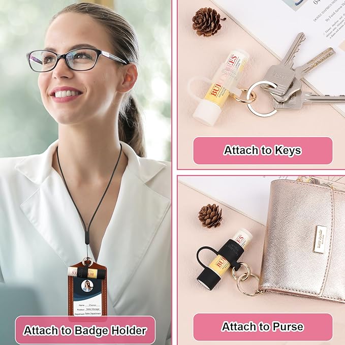 Desing Wish Silicone Lip Balm Holder Black