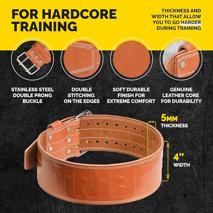 5mm Premium Weight Lifting Belt - 100% Genuine
