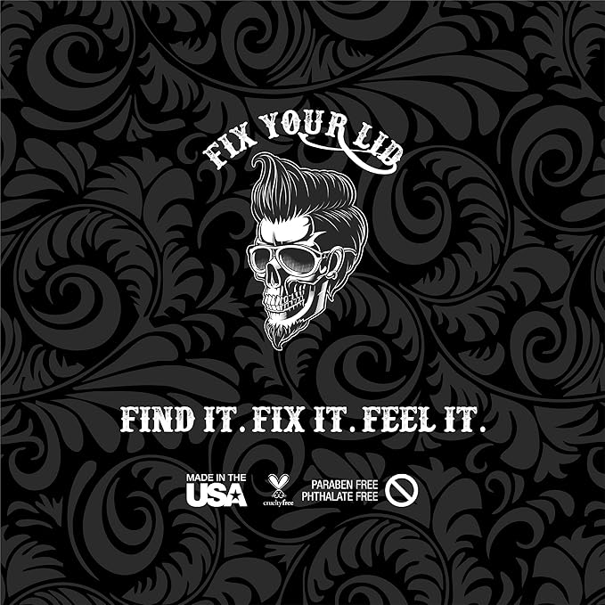 Fix Your Lid Styling Gel for Men's Hair - Firm Hold with Fuller Look - Strong Hold Gel for All Men's Hair Types & Styles - Easy To Wash Out - 8.5 Oz