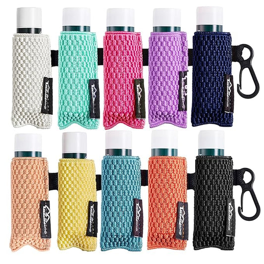 WKieason Lip Balm Sleeves Holder Keychain