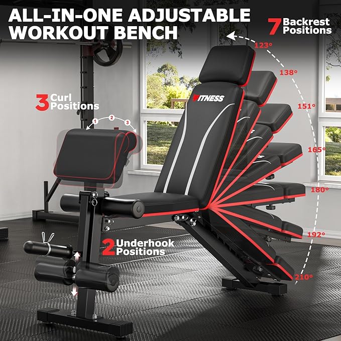 Adjustable Weight Bench 800LBS