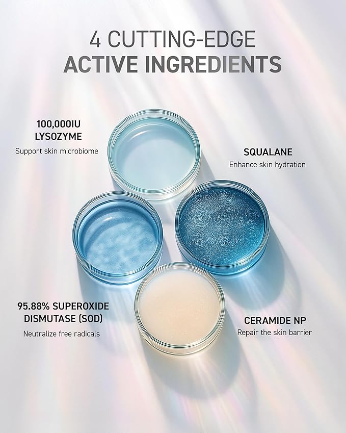 SumaNurica Purifying Enzyme Cleansing Balm, Biotech Peptide Makeup Remover, 3-in-1 Facial Oil Cleanser for Sensitive & Acne-Prone Skin, Deep Cleanse Waterproof Makeup & Impurities, 0.42oz/12g