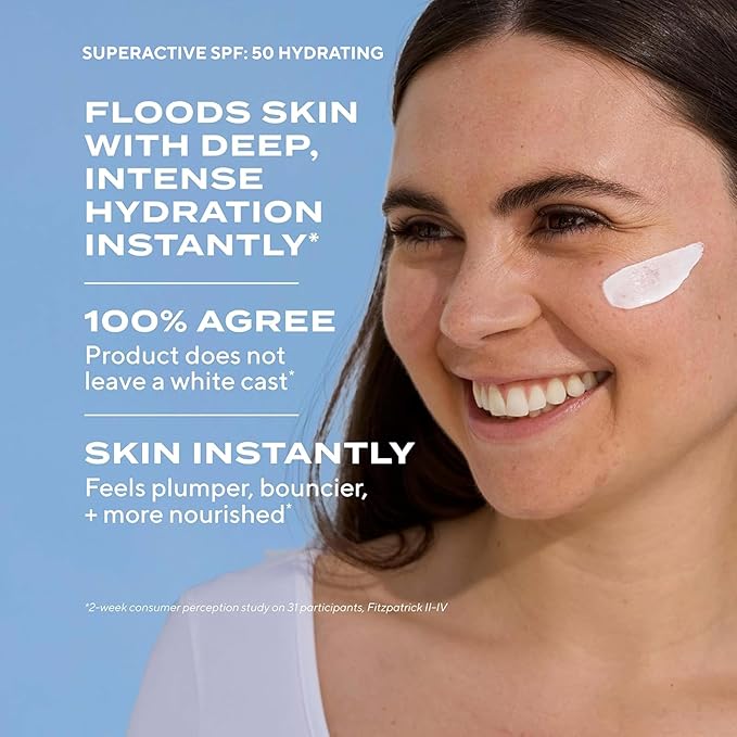 Murad Hydrate Trial Kit – Dewy Skin Set with AHA/BHA Cleanser 2.0oz, Hydration Serum 0.33oz, Hydro-Hyaluronic Cream 0.25oz, Superactive SPF 50 Moisturizer 0.8oz | Travel Skincare for Radiant Skin