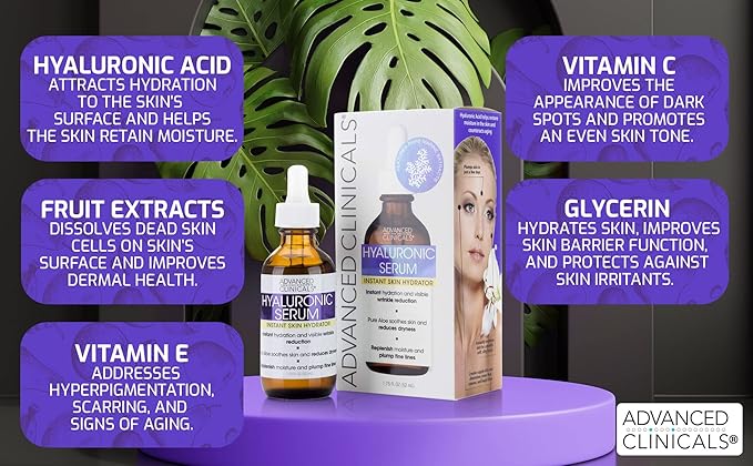 Advanced clinicals hyaluronic acid face