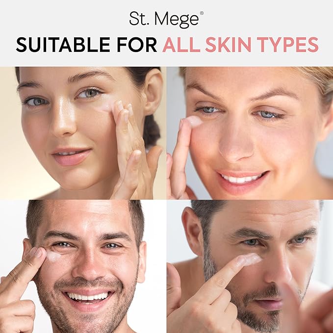 St. Mege Instant Eye & Face Lift Cream: Rapid Under Eye Bags Wrinkle Smile Lines Forehead Lines Remover - Temporary Firming & Tightening Treatment in 2 Minutes, 1 fl. oz.
