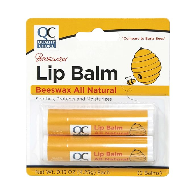 Quality Choice Beeswax Lip Balm All 0.15oz