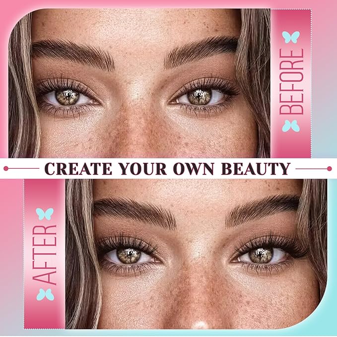 Losha Lashes Natural Cat Eye Lashes 10 Pairs Wispy False Eyelashes with Clear Band 7-14mm Faux Mink Lashes C Curl Lash Strips with Multi-layered Design (FT02)