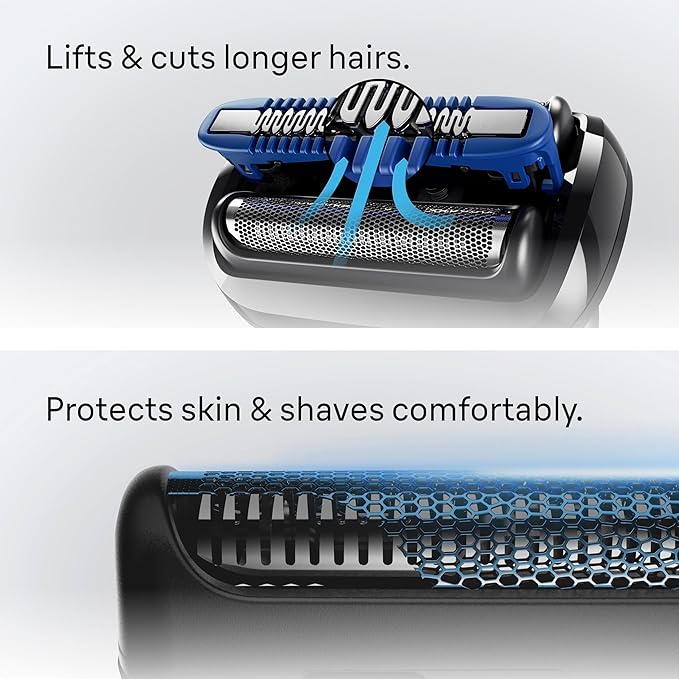 Braun Electric Razor for Men Series 5, Electric Shaver, Precision Trimmer, Extra Shaver Head, 4-in-1 Clean & Charge Center, S5 5165ps