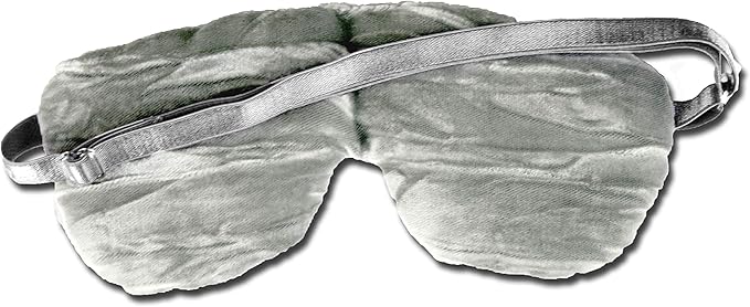 Candi Andi Handmade Opulence Yoga Eye Pillow - Weighted Flaxseed Fill, Lavender Aromatherapy, Satin & Velvet, Adjustable Strap - Ideal for Meditation & Restful Sleep - Lovely Lilac - TEMFL-LL