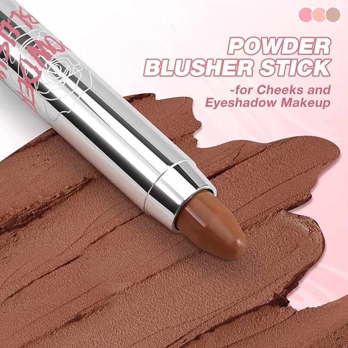Boobeen Cream Blush Stick, Multi-Use Face Blush for & Blendable