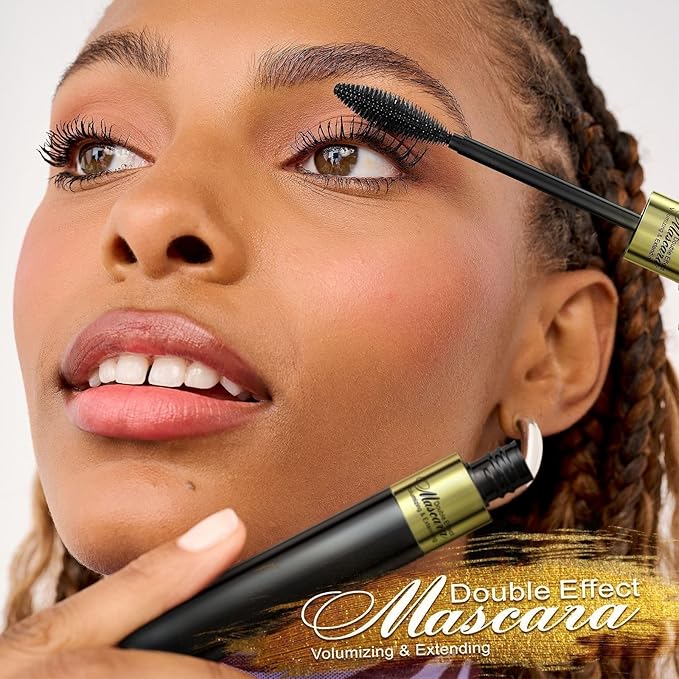 Waterproof Mascara Black, Mascara Volume and Length, Defining, Curling, Multiplying, Buildable Formula No Clumping Mascara for Older Women 60 Plus Eye Makeup, Valentines Day Gifts for Her