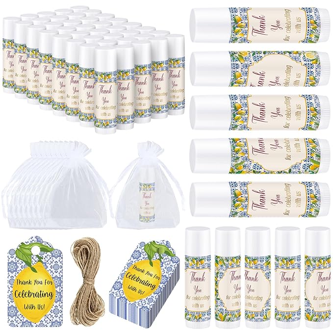 Demissle 50 Pcs Baby Shower Lip (Lemon)