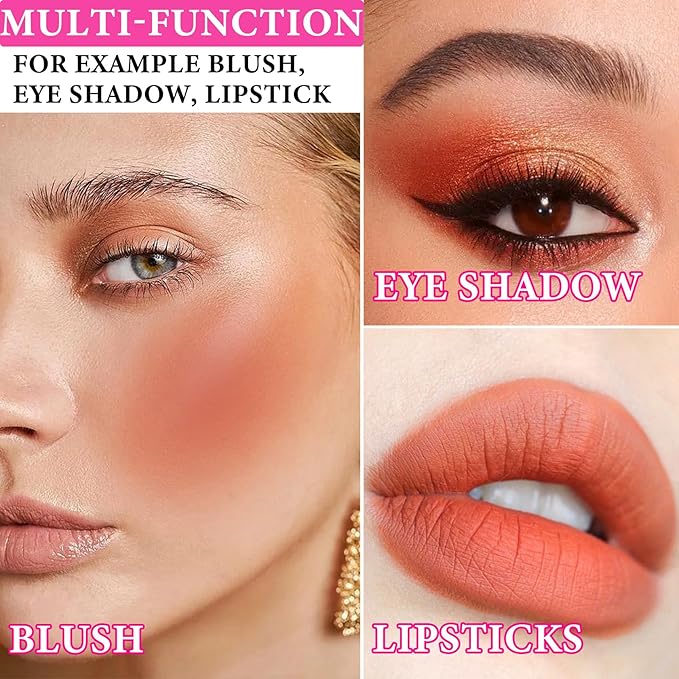 Cream Blush Stick,Blush Stick Long Lasting Non-greasy Multi Makeup Pen(06#)